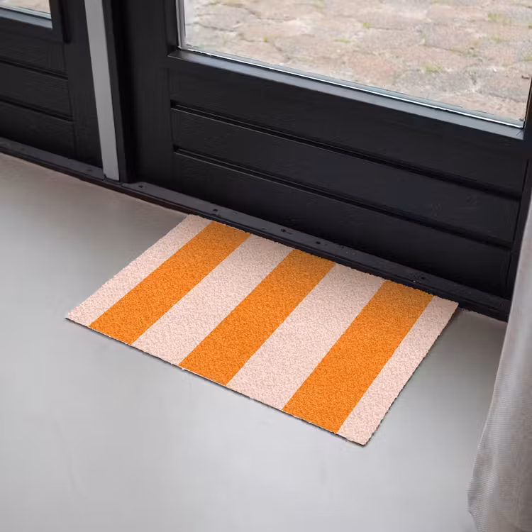 Deurmat - Strepen - Modern - Oranje — 2