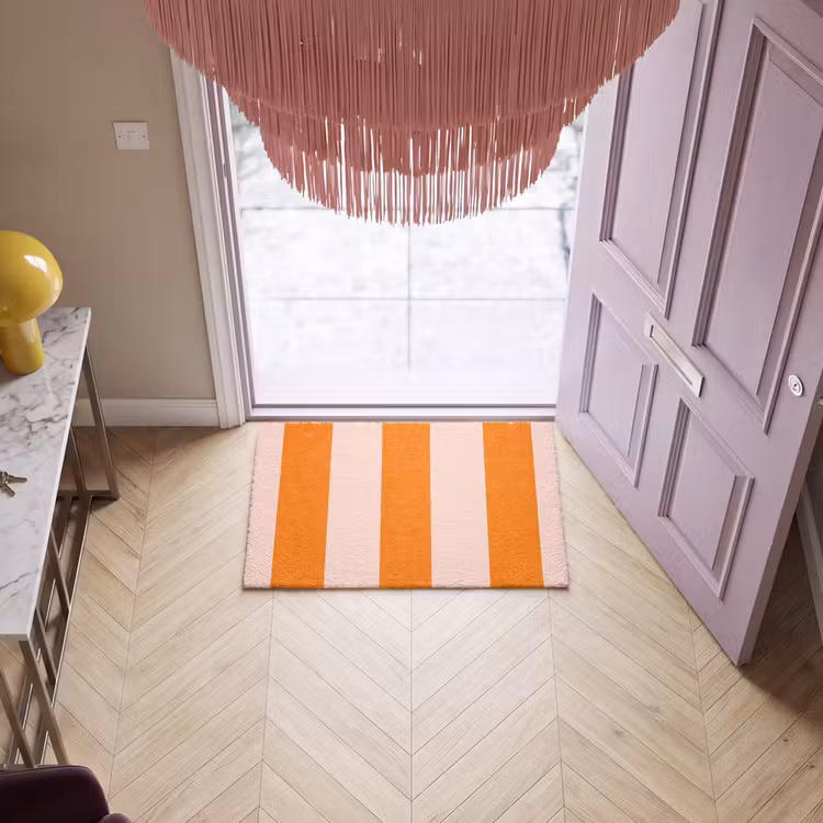 Deurmat - Strepen - Modern - Oranje — 4