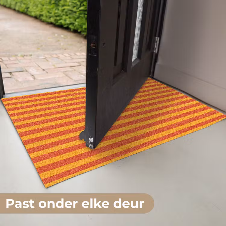 Deurmat - Strepen - Patroon - Oranje — 7