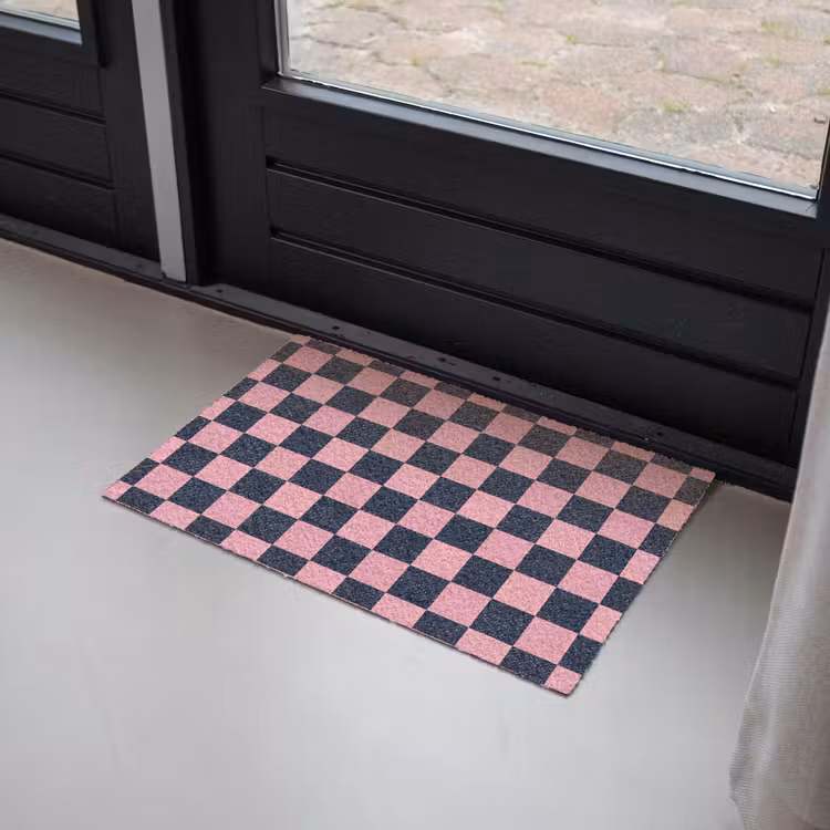 Deurmat - Traditioneel - Patroon - Blauw - Roze — 2