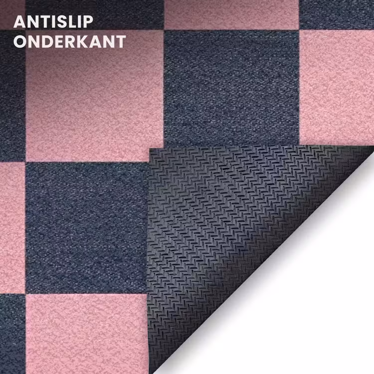 Deurmat - Traditioneel - Patroon - Blauw - Roze — 6
