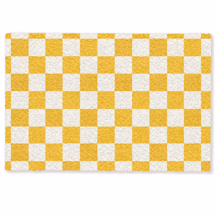 Deurmat - Traditioneel - Patroon - Geel — 1