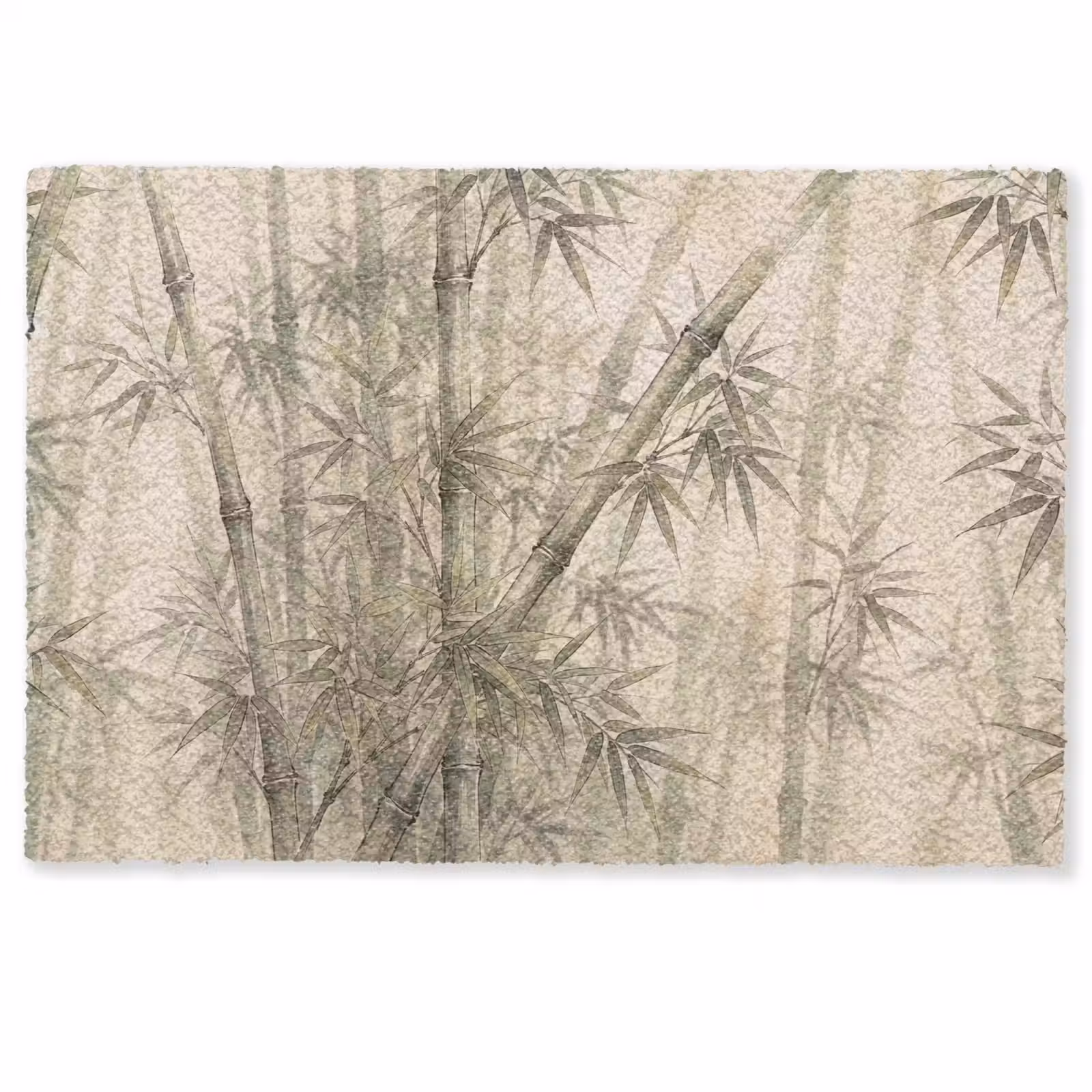 Deurmat - Bamboe - Bladeren - Aziatisch - Groen - Natuur — 1