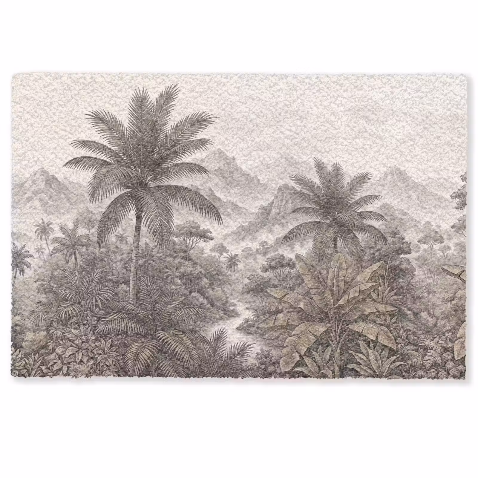 Deurmat - Natuur - Bergen - Rivier - Tropisch - Vintage — 1