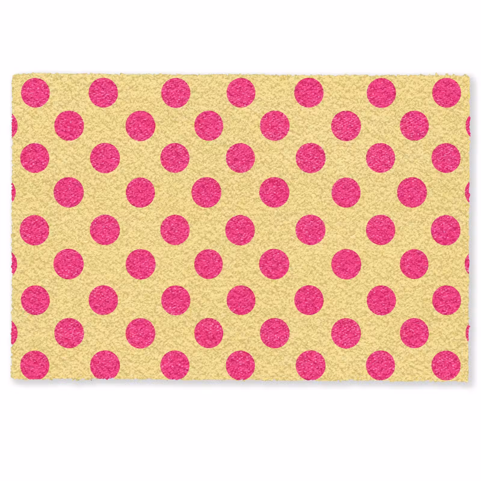 Deurmat - Roze - Stippen - Geel — 1