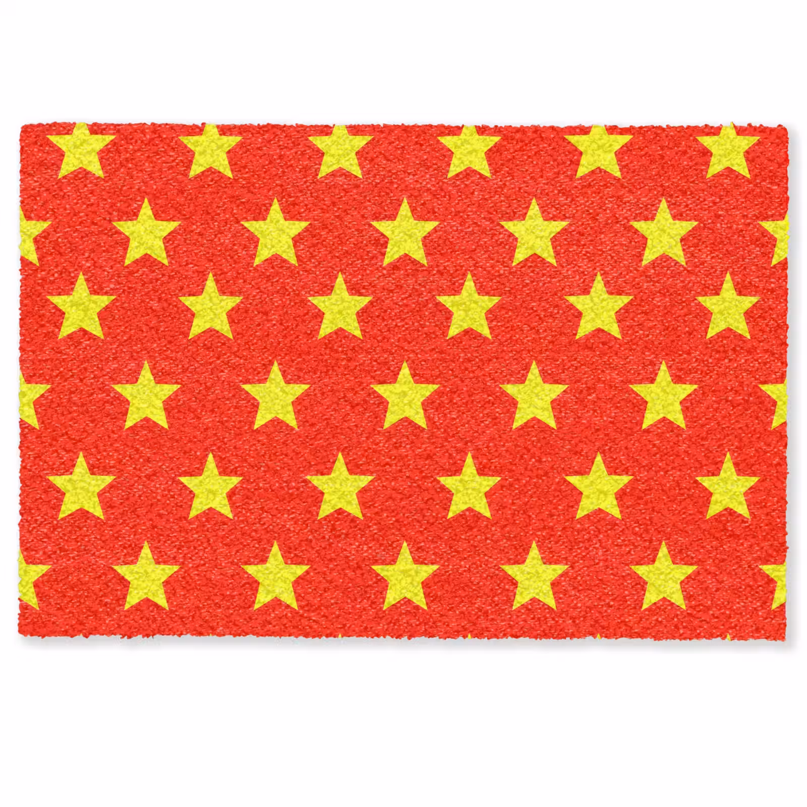 Deurmat - Ster - Patroon - Geel — 1