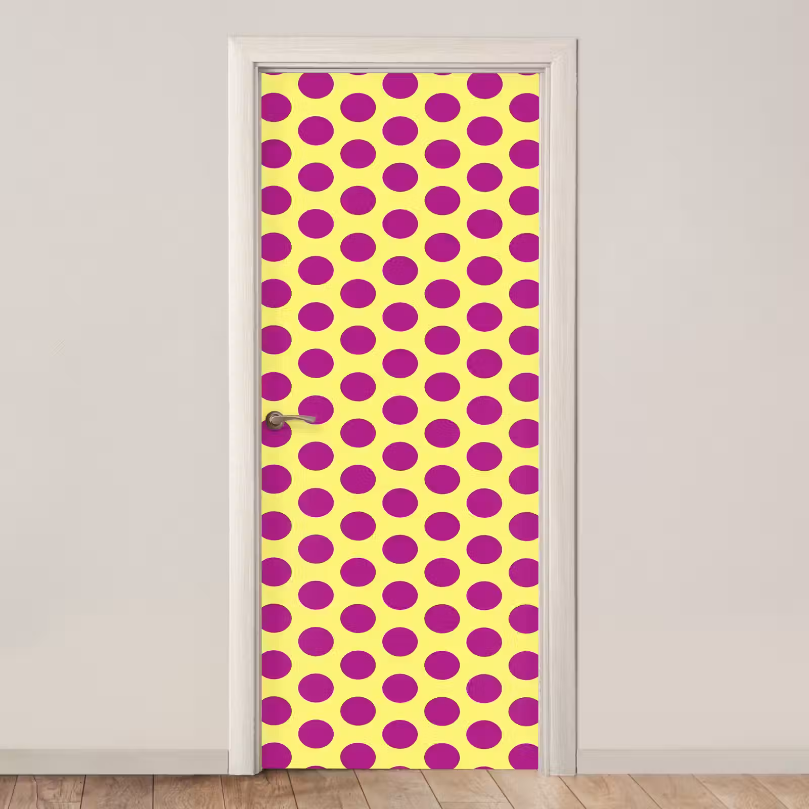 Deursticker - Dots - Klassiek - Geel — 1