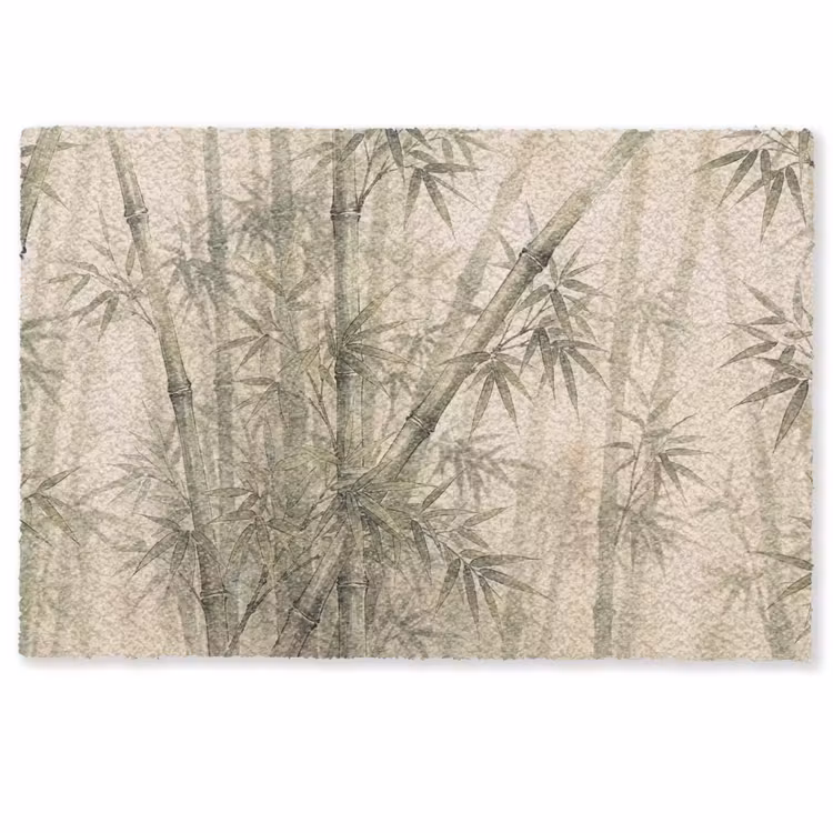 Deurmat - Bamboe - Bladeren - Aziatisch - Groen - Natuur — 1