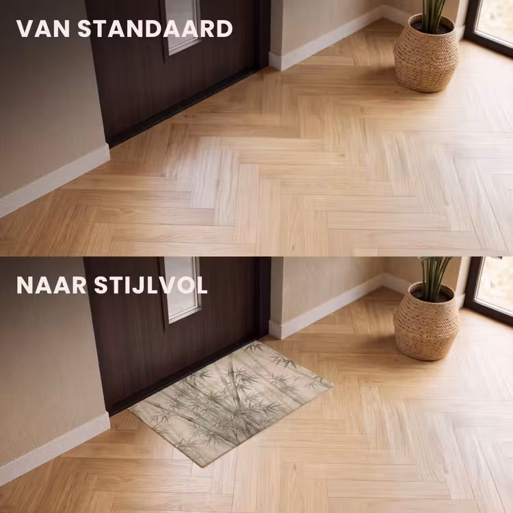 Deurmat - Bamboe - Bladeren - Aziatisch - Groen - Natuur — 3