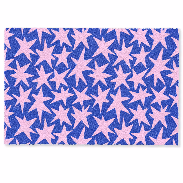 Deurmat - Modern - Sterren - Blauw — 1