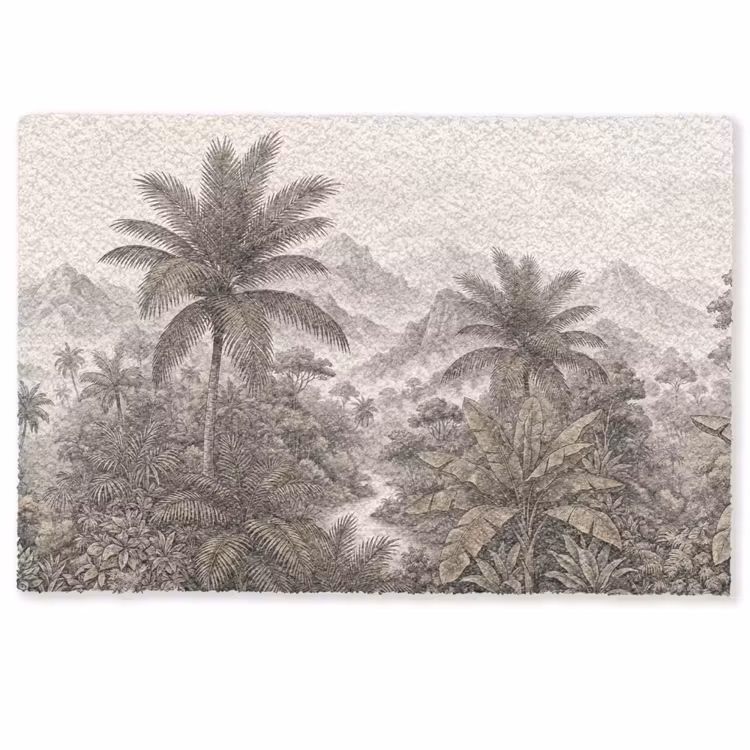 Deurmat - Natuur - Bergen - Rivier - Tropisch - Vintage — 1