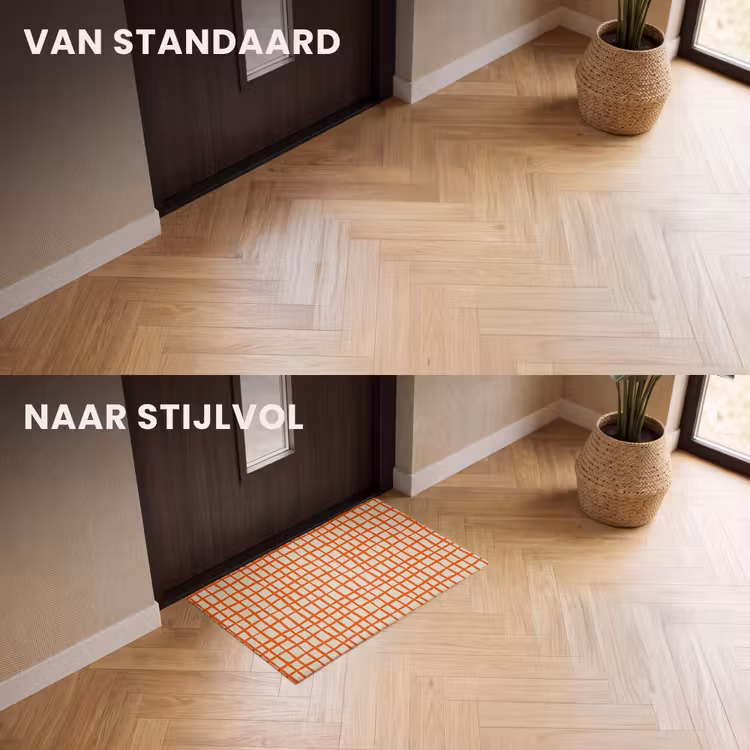 Deurmat - Patroon - Lijnen - Oranje — 3