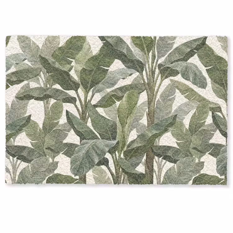 Deurmat - Planten - Bladeren - Tropisch - Groen — 1