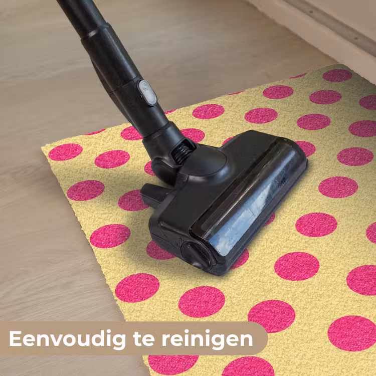 Deurmat - Roze - Stippen - Geel — 9
