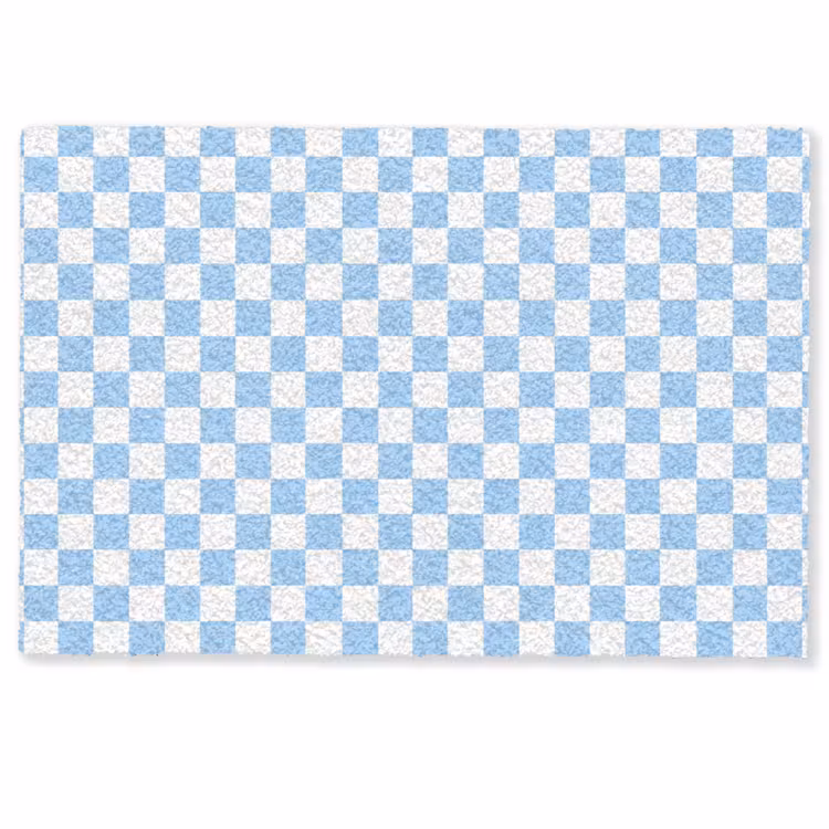 Deurmat - Schaakbord - Klassiek - Blauw — 1