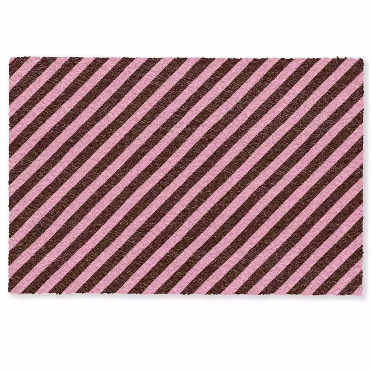 Deurmat - Strepen - Roze - Bruin — 1