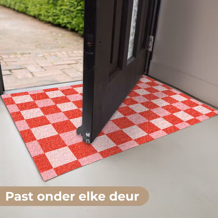 Deurmat - Vierkant - Klassiek - Rood — 7