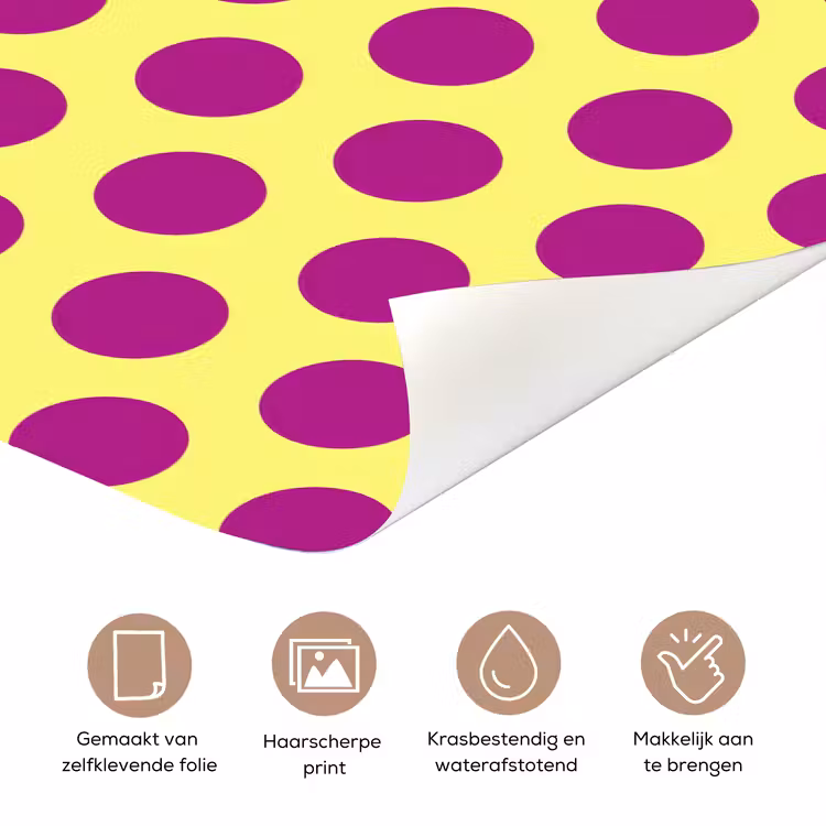 Deursticker - Dots - Klassiek - Geel — 3