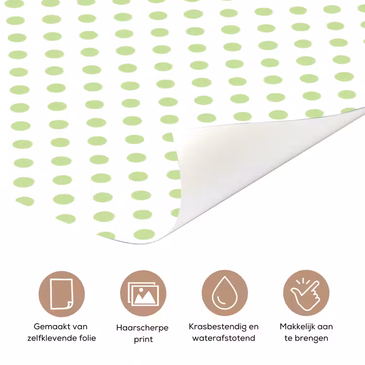 Deursticker - Dots - Klassiek - Groen — 3
