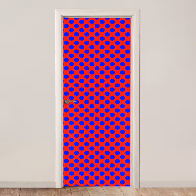 Deursticker - Dots - Klassiek - Rood — 1