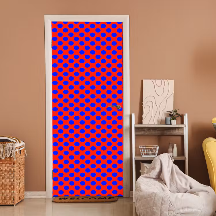 Deursticker - Dots - Klassiek - Rood — 2