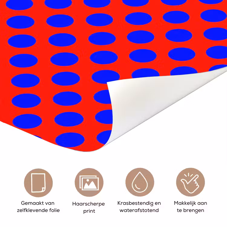 Deursticker - Dots - Klassiek - Rood — 3