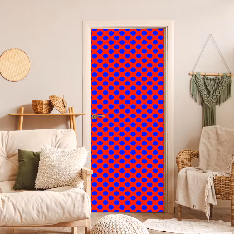 Deursticker - Dots - Klassiek - Rood — 4