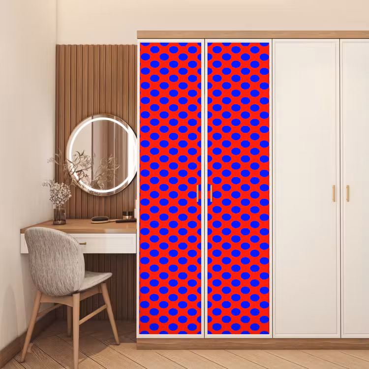 Deursticker - Dots - Klassiek - Rood — 5