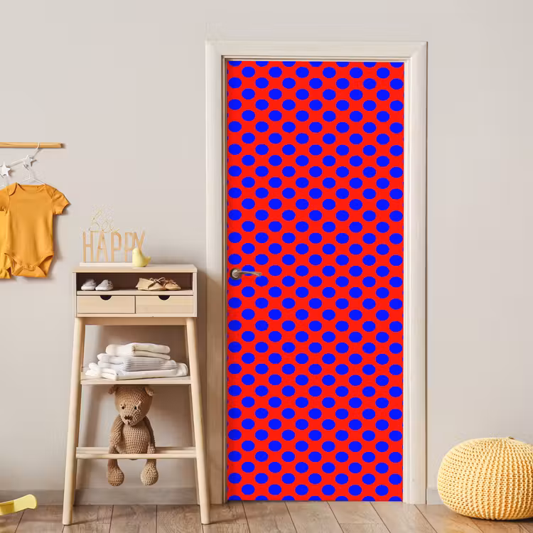 Deursticker - Dots - Klassiek - Rood — 6