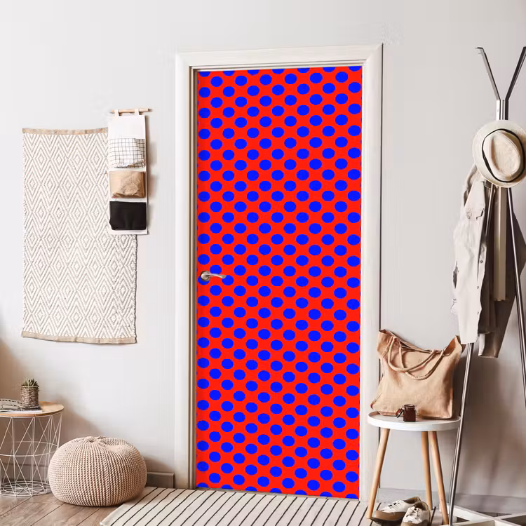 Deursticker - Dots - Klassiek - Rood — 8