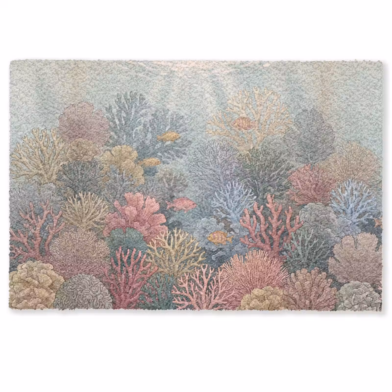 Deurmat - Zee - Koraal - Vis - Natuur - Kleurrijk — 1