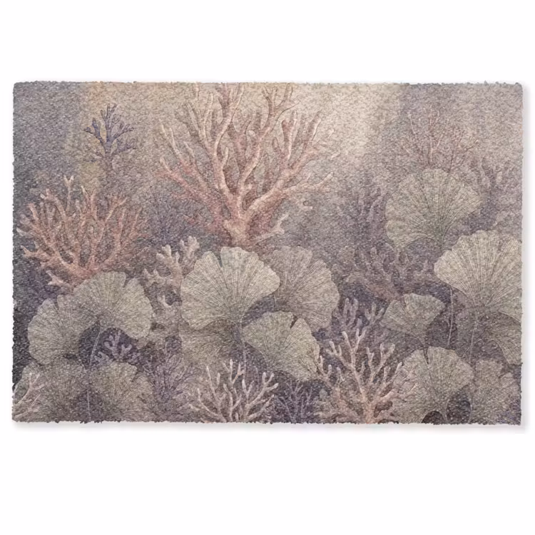 Deurmat - Plant - Bladeren - Zee - Illustratie - Groen — 1