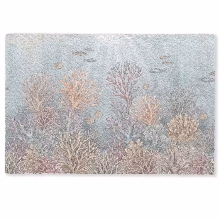 Deurmat - Vis - Koraal - Oceaan - Illustratie - Onderwater — 1