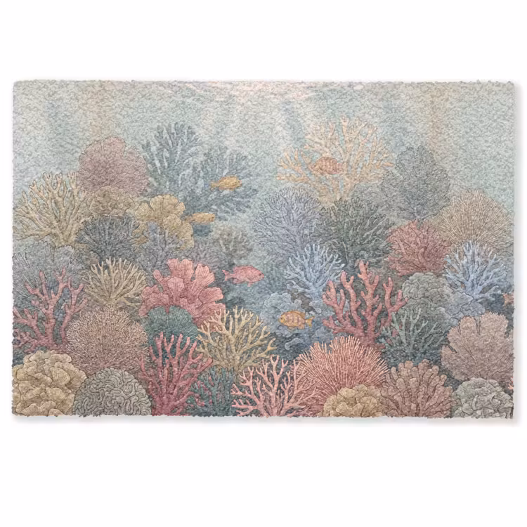 Deurmat - Zee - Koraal - Vis - Natuur - Kleurrijk — 1