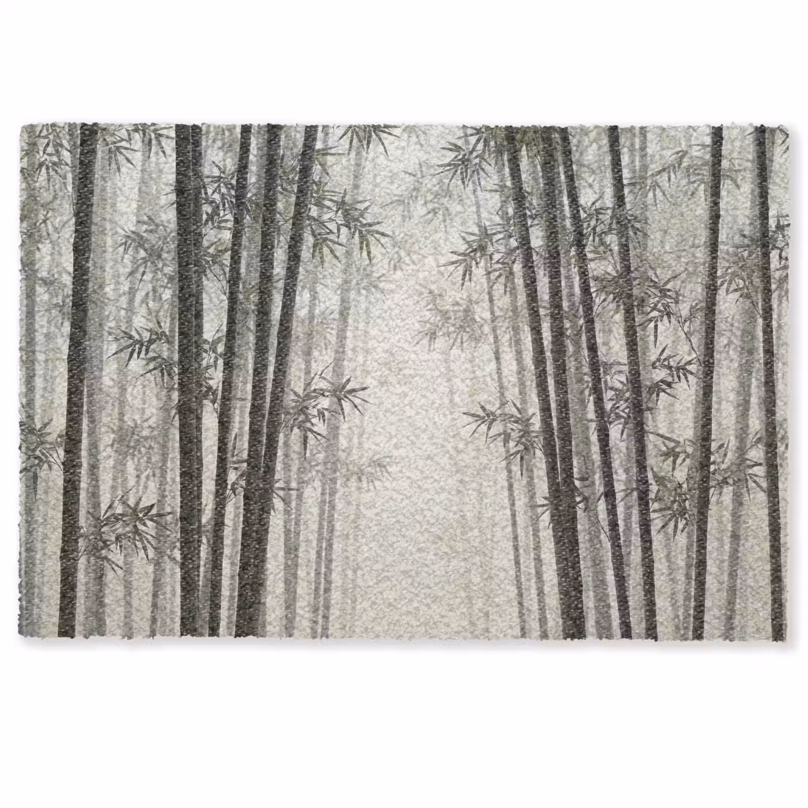 Deurmat - Bamboe - Bos - Mist - Natuur — 1