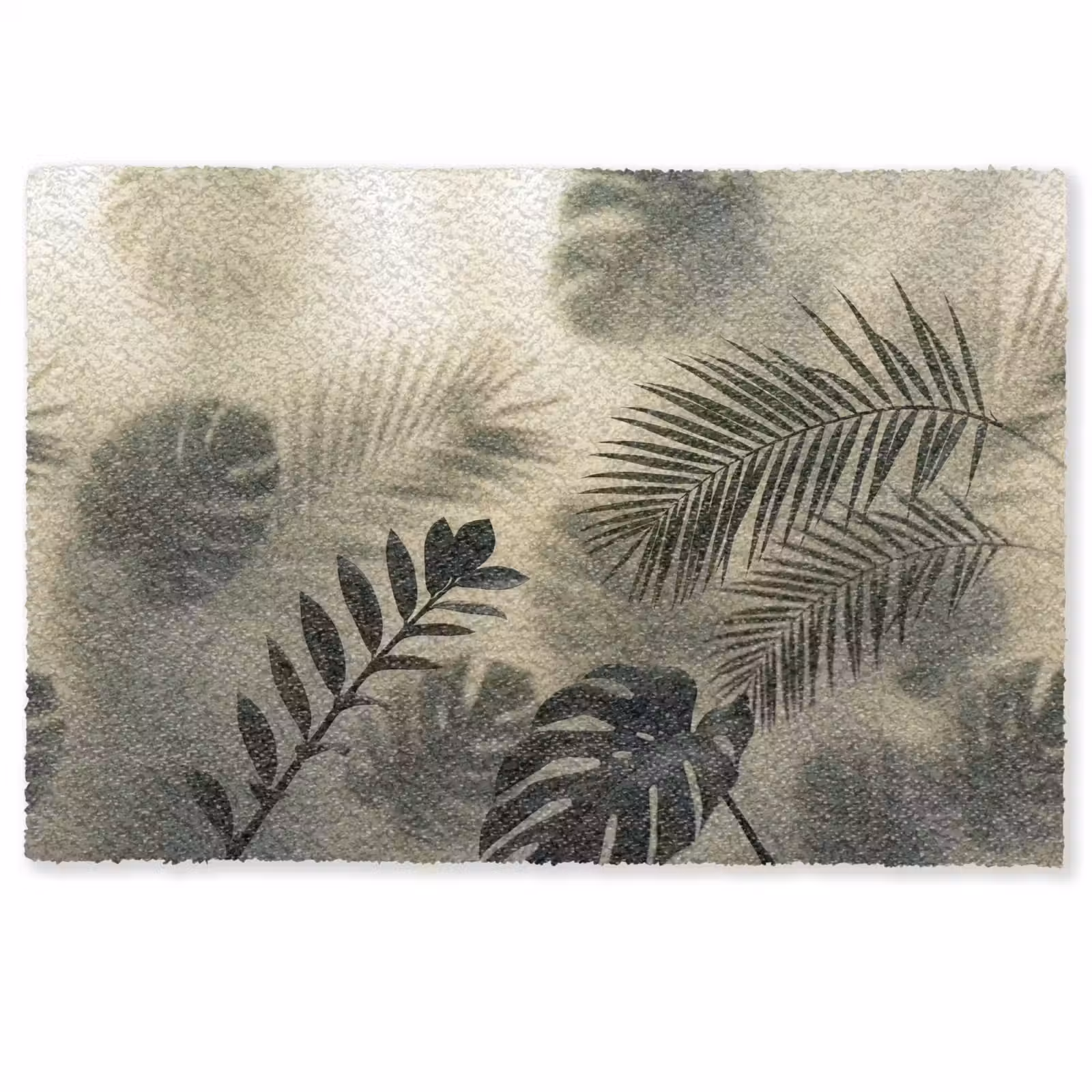 Deurmat - Planten - Bladeren - Schaduwen - Groen - Modern — 1