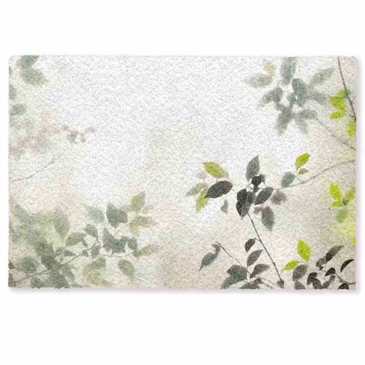 Deurmat - Blad - Schaduw - Natuur - Abstract - Groen — 1