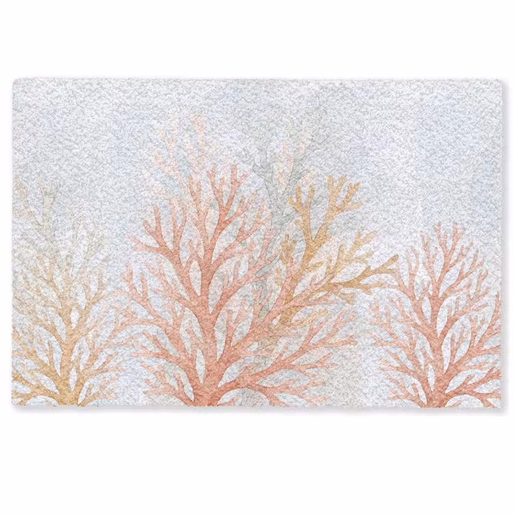 Deurmat - Natuur - Abstract - Aquarel - Organisch - Warm — 1