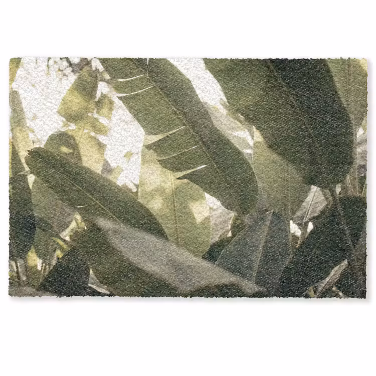 Deurmat - Natuur - Bladeren - Groen - Tropisch - Detail — 1