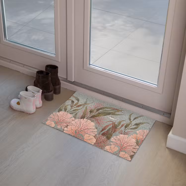 Deurmat - Onderwater - Planten - Vis - Vintage - Groen — 8