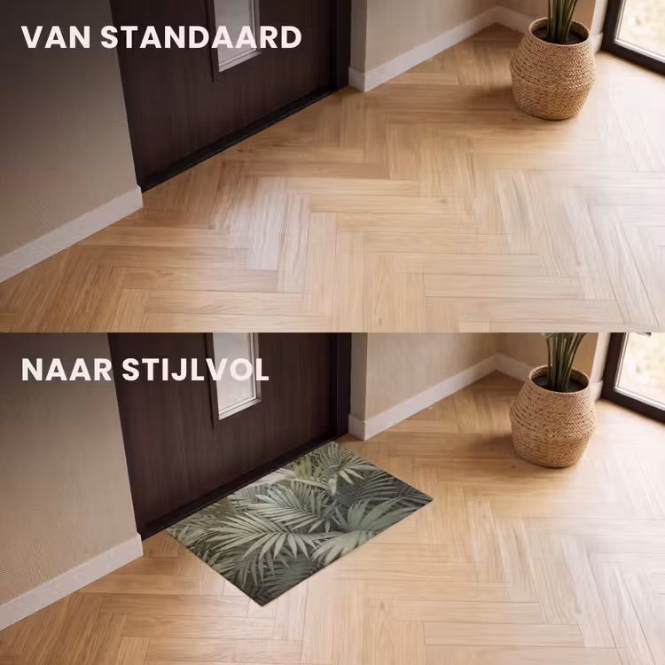 Deurmat - Plant - Palmbladeren - Natuur - Groen — 3