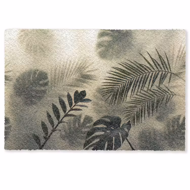 Deurmat - Planten - Bladeren - Schaduwen - Groen - Modern — 1