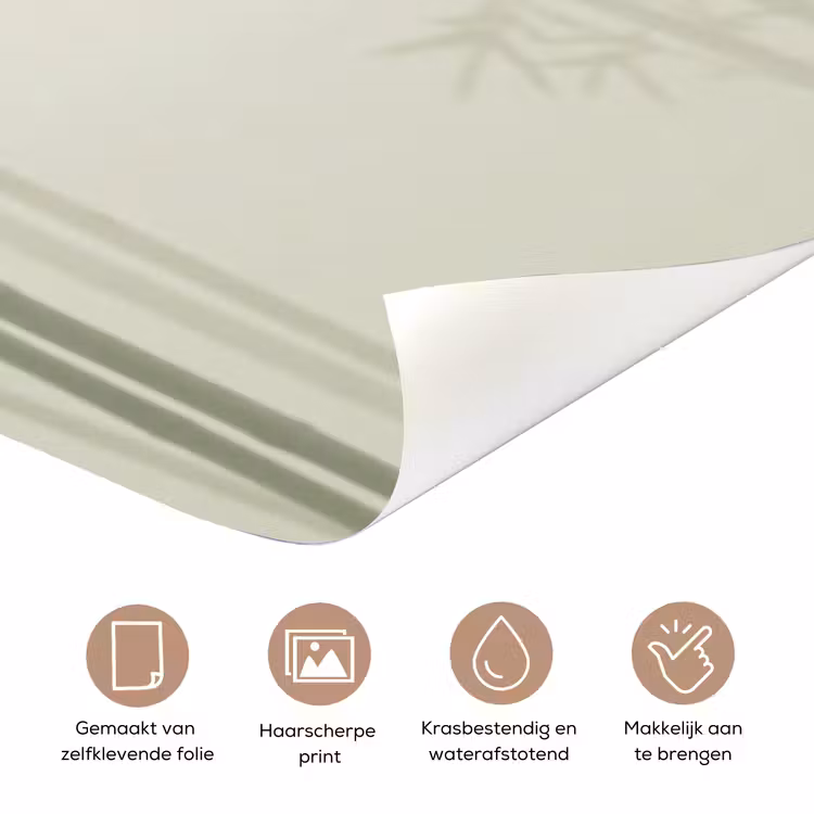 Deursticker - Bamboe - Bos - Mist - Natuur — 3
