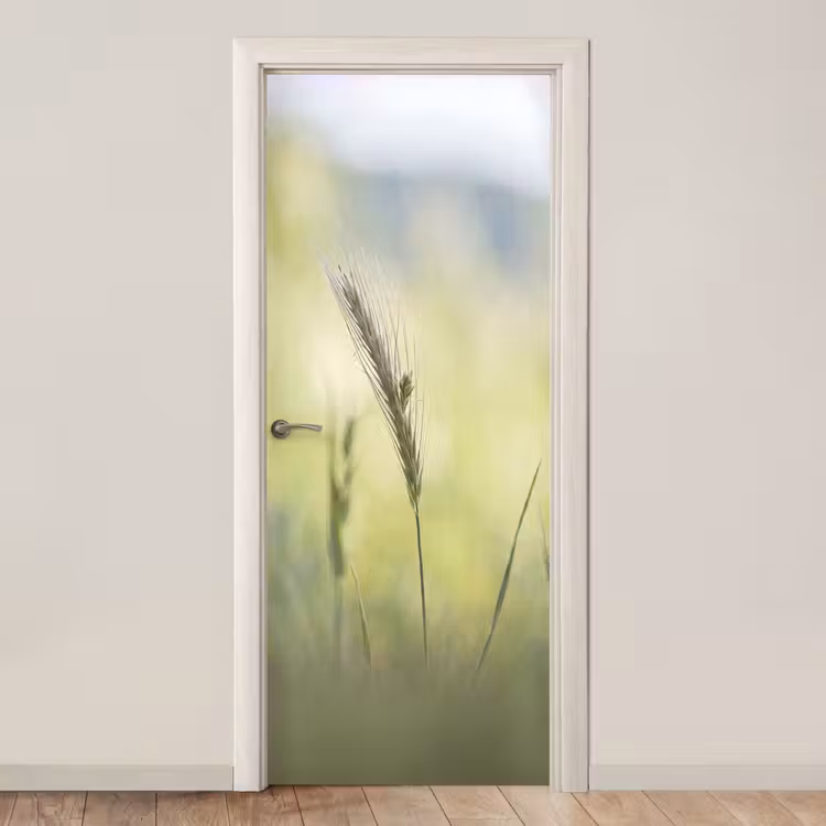 Deursticker - Graan - Aar - Natuur - Groen - Detail — 1