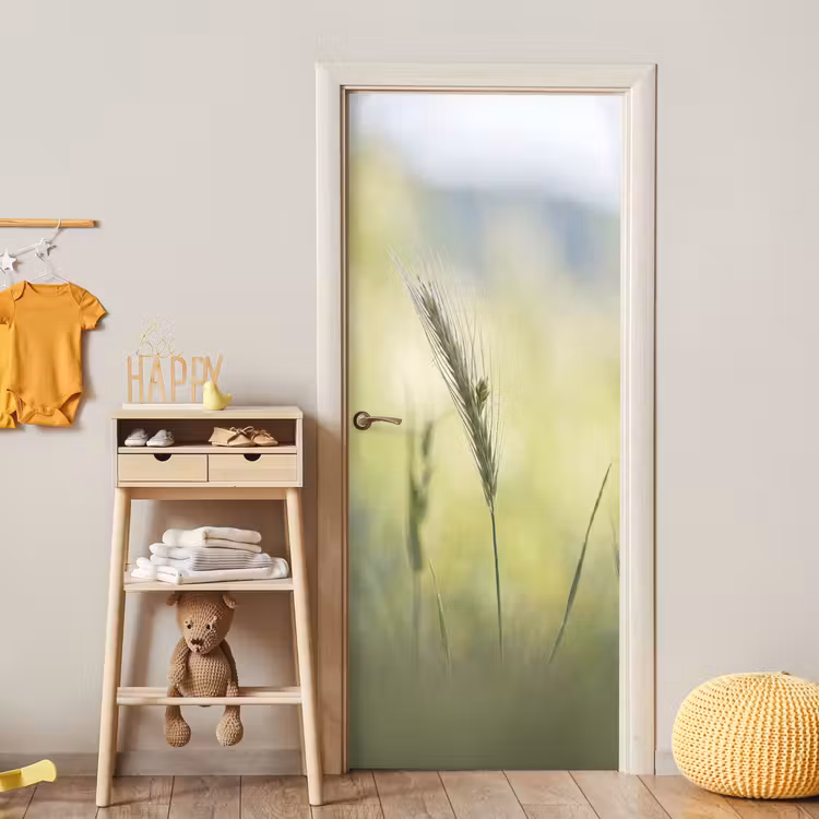 Deursticker - Graan - Aar - Natuur - Groen - Detail — 6