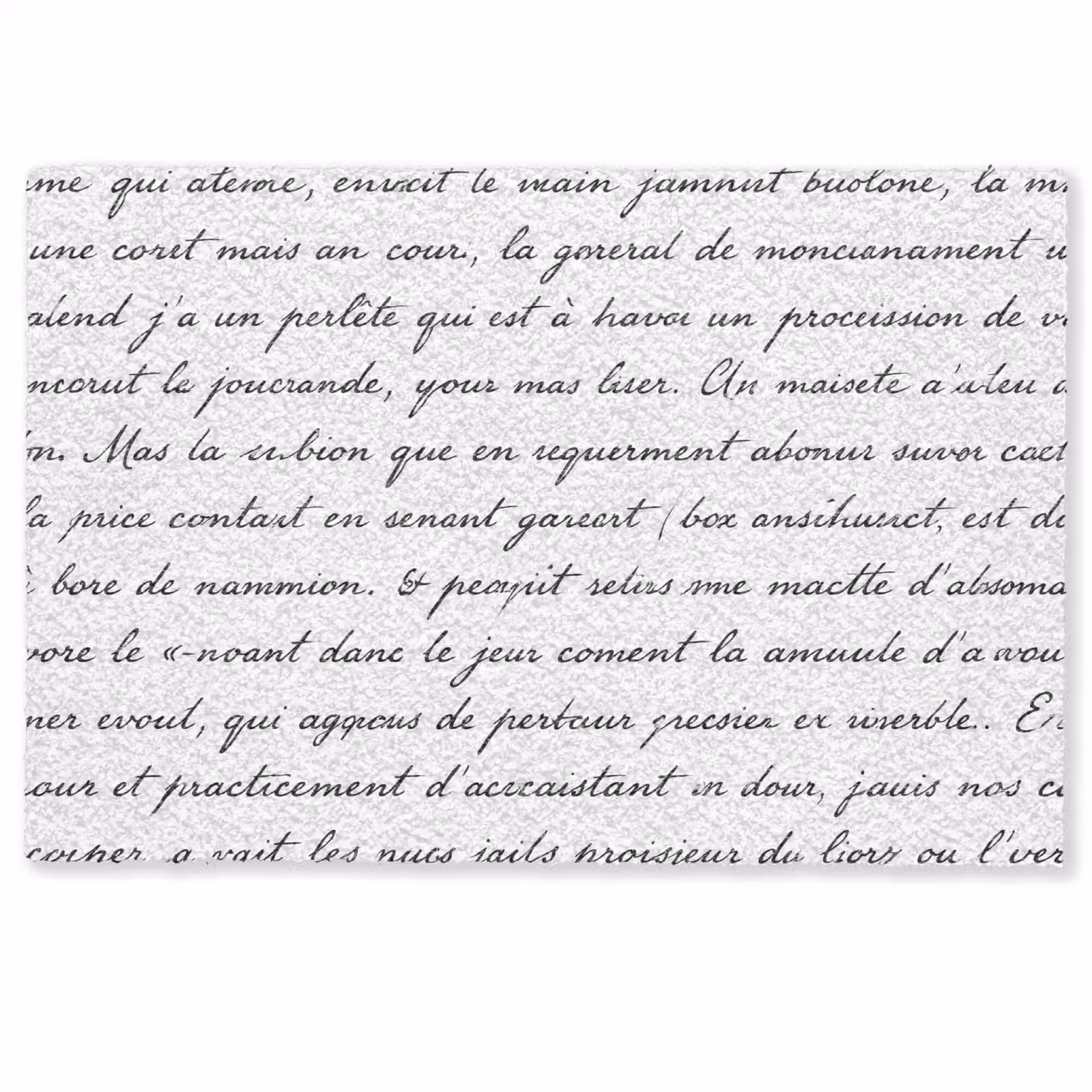 Deurmat - Tekst - Handschrift - Klassiek - ZwartWit — 1