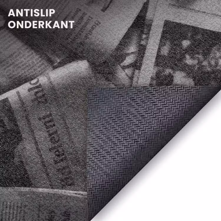 Deurmat - Krant - Stapel - Nieuws - Zwart-wit — 6