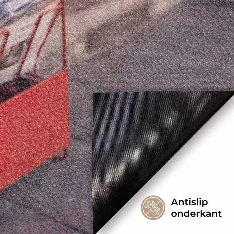 Deurmat - Kranten - Rek - Stedelijk - Dagelijks leven - Rood — 6