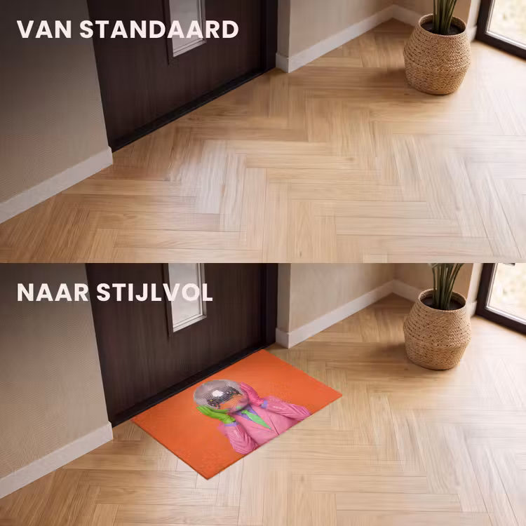 Deurmat - Kunst - Disco bal - Kleurrijk - Modern - Studio — 3