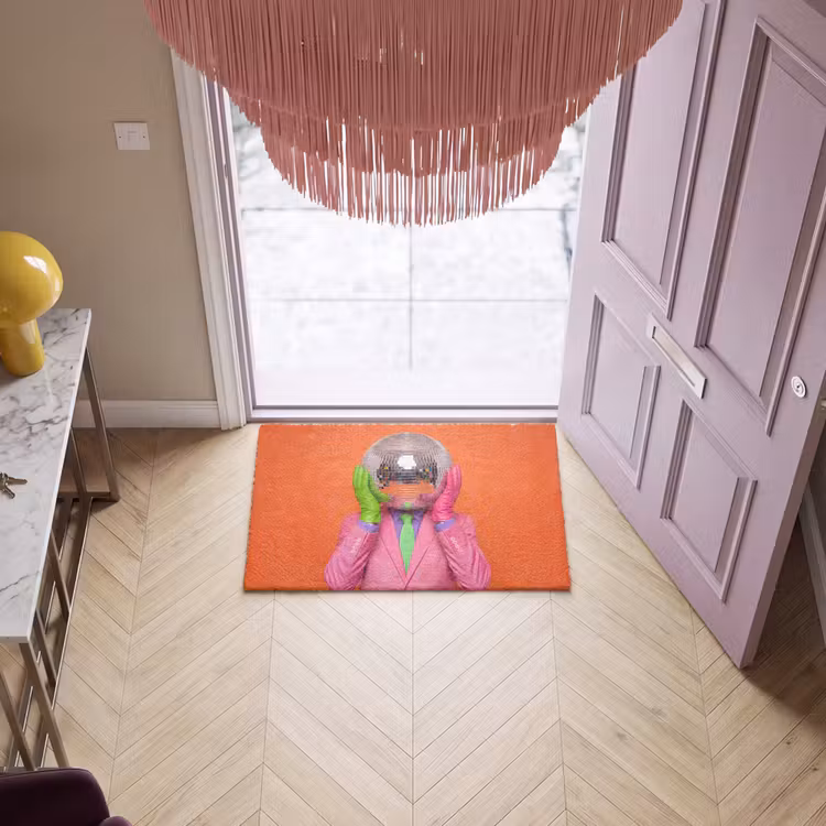 Deurmat - Kunst - Disco bal - Kleurrijk - Modern - Studio — 4